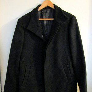 Club Monaco Wool Coat Italian Fabric By Mario Bellucci Size Small  Measurements: